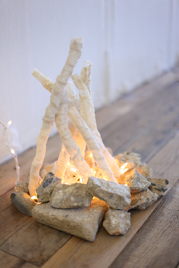 Варианты искусственного огня в камине своими руками